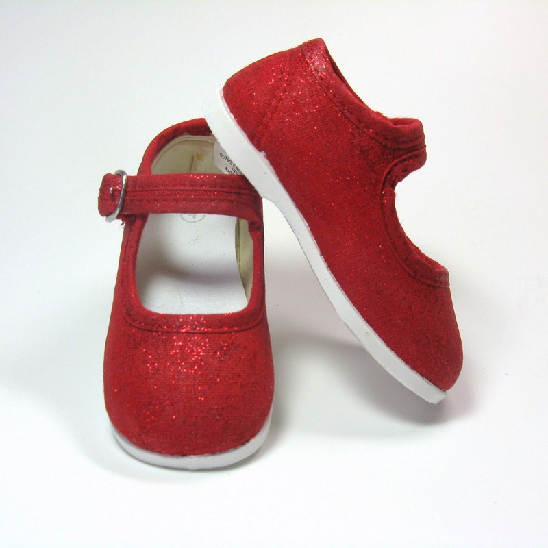 Toddler Old School Low Top Sneaker Red Check Wool/Glitter Star main image 0