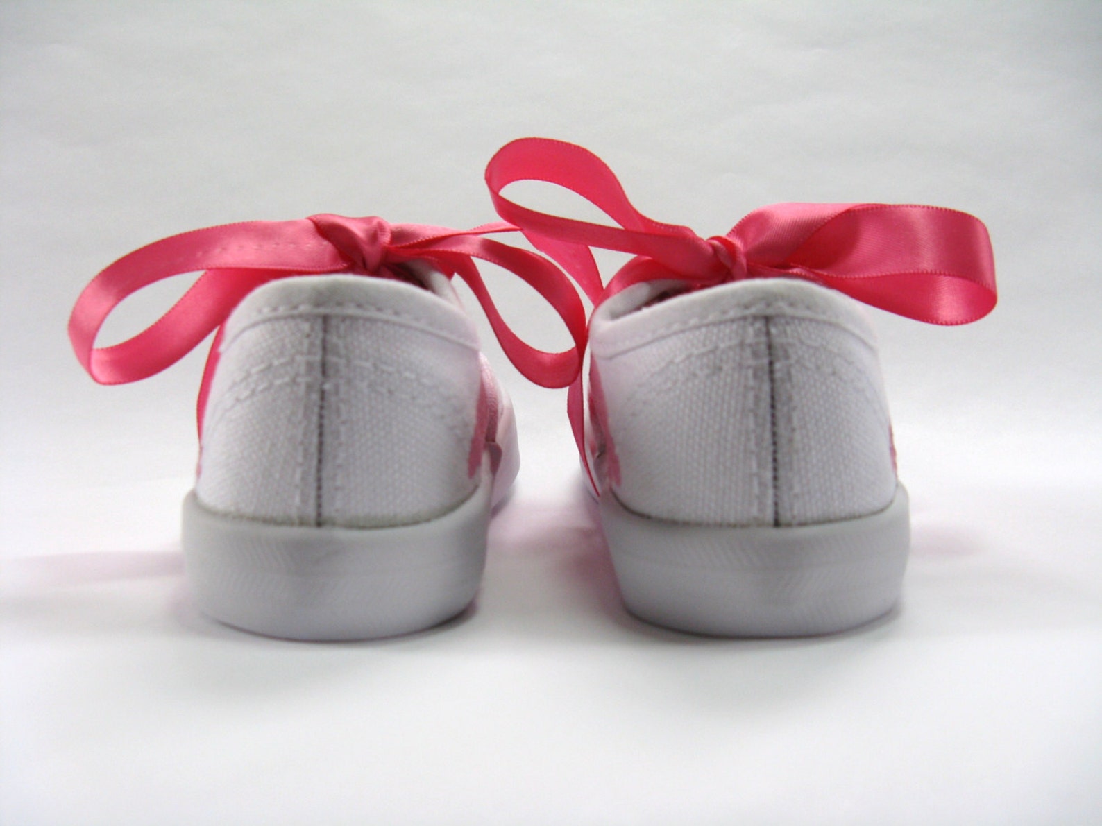 Pink Flamingo Shoes Hand Painted White Sneakers for Toddler Etsy