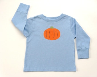 Pumpkin  Shirt, Thanksgiving Top Hand Painted For Toddlers, 4T