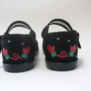 Christmas Snowman Shoes, Hand Painted Size 9 Toddler image 6