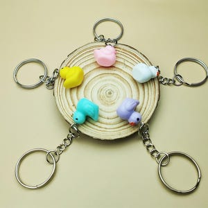 Handmade Mini Duck Keychain Set, Cute Little Duck Keychain Set Accessories Decorative, Children&#39;s Keychain, Gifts for Animal and Duck Lovers