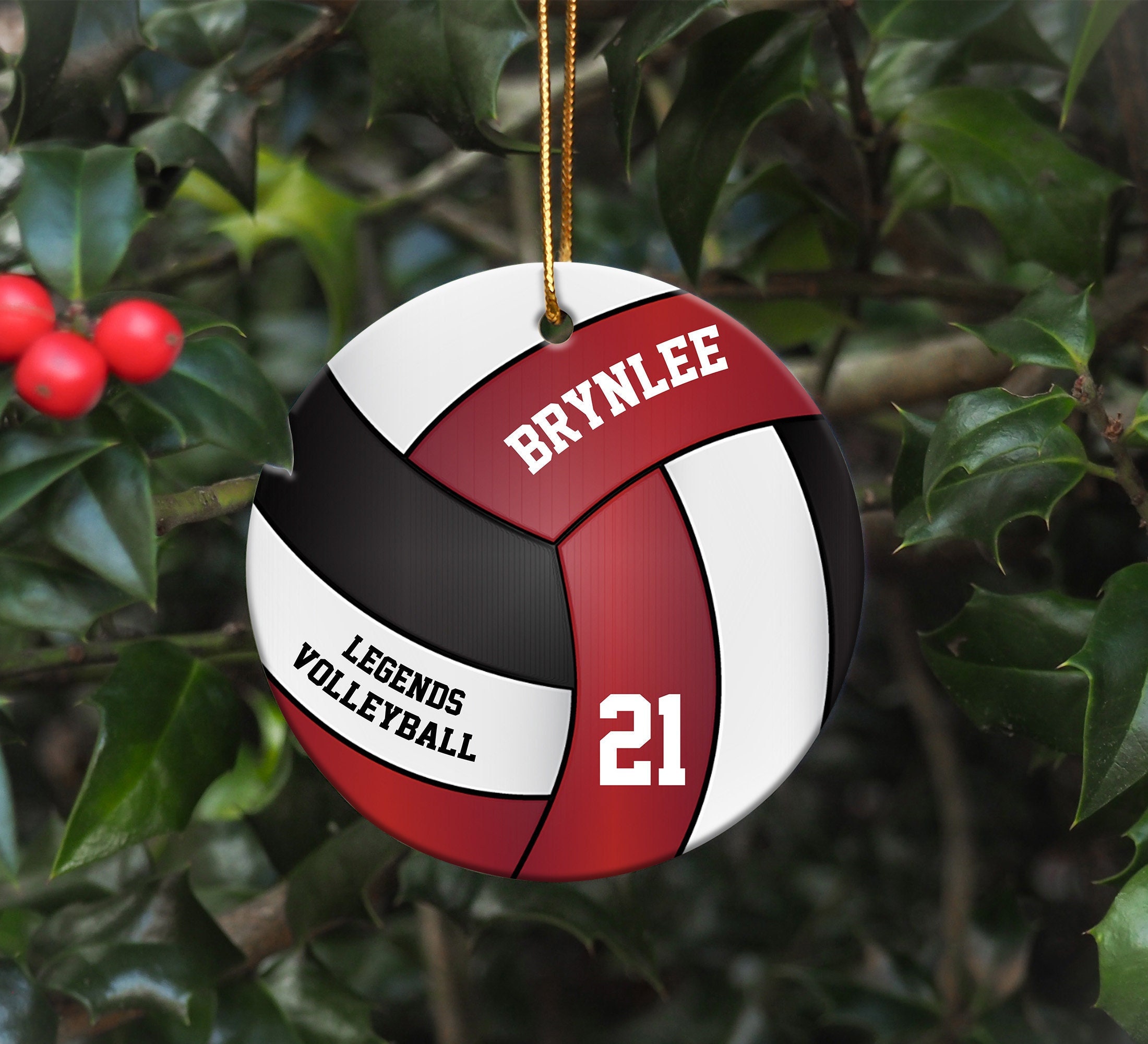 Discover Personalized Volleyball Ornament 2022