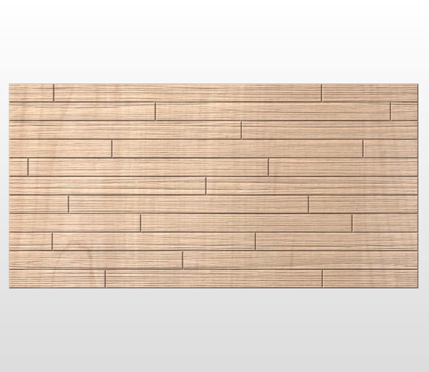3D Wood Plank Texture STL for CNC, Staggered Flooring Panel