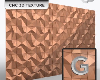 3D texture STL for CNC clean carve high resolution wall panel design sign background geometric pattern G 115