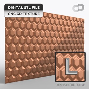 3D geometric texture STL for CNC routing seamless panel pattern G124 sign background wall design file high resolution rotatable G-124