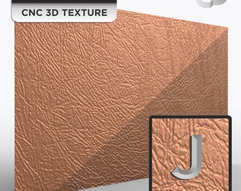 3D leather texture STL for CNC, seamless panel, high resolution, clean carve, G 120