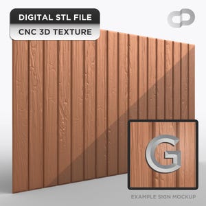 Texture legno STL per CNC — Pannello venature legno ad alta risoluzione, percorsi utensile ottimizzati, scalabile 48x96 — Aegina G-114