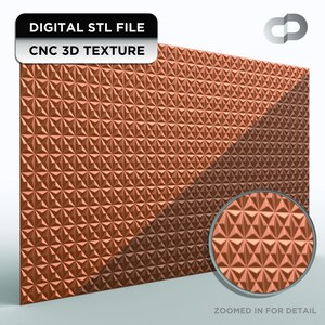 Tekstura 3D STL do panelu z pryzmatycznym trójkątem CNC, wysoka rozdzielczość, czyste rzeźbienie, bezszwowe układanie płytek, obrotowy 96x48 - G-130