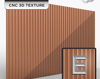 3D texture STL for CNC routing high resolution clean carve linear pattern G-106