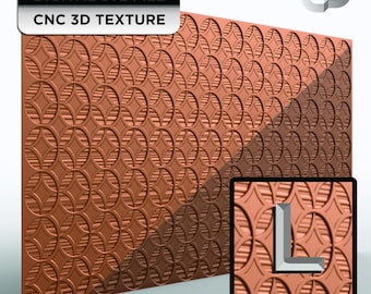 3D royal lattice STL for CNC routing seamless background panel high detail carve G 121