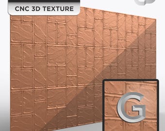 3D Router STL for Sign Panels • High-Resolution Concrete/Metal Look Pattern • Clean Milling, Scalable 48x96 • Santorini G-112
