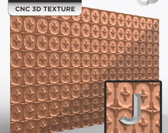 3D copper ceiling tile texture STL for CNC routing high resolution seamless panel pattern sign background G-118