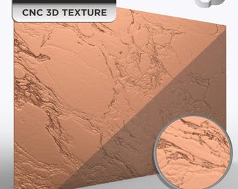 Concrete and Marble Texture STL File for CNC and 3D Printing | Realistic 3D Stone Pattern for Custom Sign Making and Architectural Panels