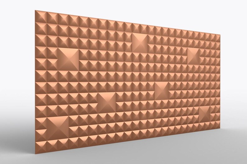 3D Pyramid Texture STL for CNC, High Resolution Panel 96x48, Seamless ...