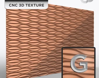 3D texture STL for CNC routing metal panel pattern clean carve seamless wall background G110