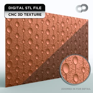 3D texture STL File for CNC Sign Background panel, clean carve rotatable G131