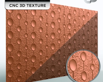 3D texture STL File for CNC Sign Background panel, clean carve rotatable G131