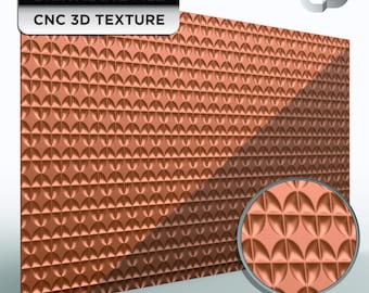 3D concrete texture STL for CNC routing high resolution geometric panel pattern G137