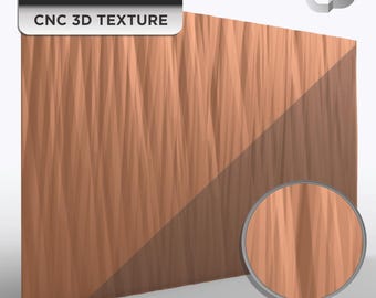 STL CNC Texture Smooth Ripple 3D Pattern for Wall Panels & Sign Backgrounds, Modern Interior Design, Instant Download