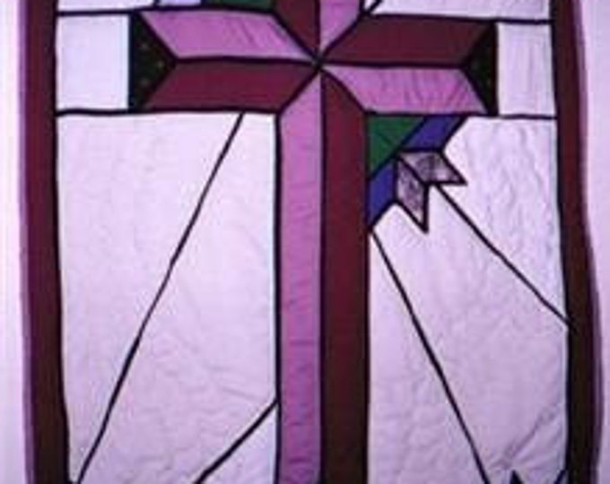 Stained Glass Cross Wall Hanging, Pattern Etsy