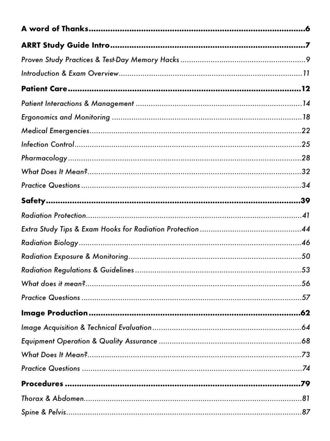 Arrt Homework ARRT Study Guide - Rad School Survival Kit Series - Etsy
