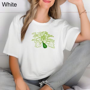 Zucchini Plant With Large Squash T Shirt, Relaxed Fit Garden Vegetable Lover Tee, Zucchini Holic Squash Season TShirt Top Comfort Colors1717
