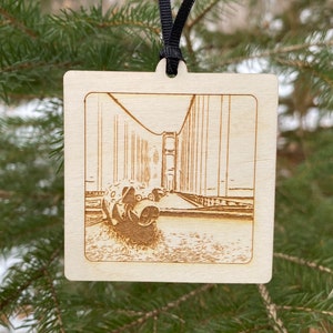 The Weather Pig A Michigan Tech Parents Facebook Group Thing Wood Ornament image 1