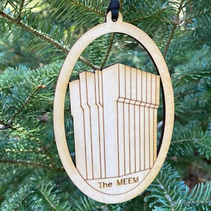 Michigan Tech MTU MEEM Houghton MI Michigan Wood Ornament image 1