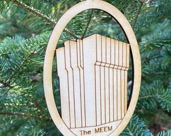 Michigan Tech MTU MEEM Houghton MI Michigan Wood Ornament