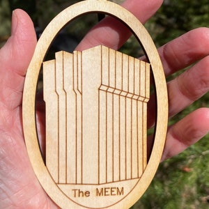 Michigan Tech MTU MEEM Houghton MI Michigan Wood Ornament image 3