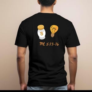 地の塩、世界の光Tシャツ | マタイ伝5章13-16節 クリスチャンシャツ