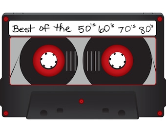 Retro "Best Of" Cassette Tape Clipart