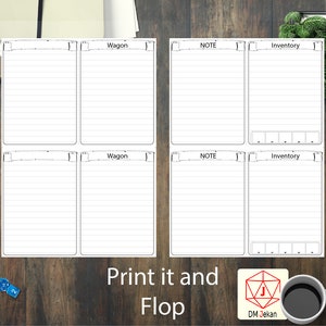 D&D Mini Inventory | Inventory | PDF Sheet | Printable PDFs | Digital Download PDFs