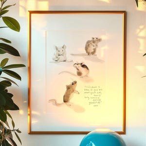 Cute Rat Art Print - Ratatouille