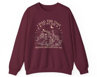 Fighting Dragons with You - Unevolved Tees - Unisex Heavy Blend™ Crewneck Sweatshirt