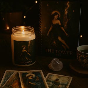 Cuaderno espiral inspirado en el Tarot: línea rayada, diario, registro de sueños, símbolo de resiliencia, colección CelestiqueTH