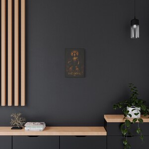 Impresión en lienzo, Carta del Tarot del Diablo, Estilo renacentista, Arte místico, Decoración de pared, Decoración del hogar