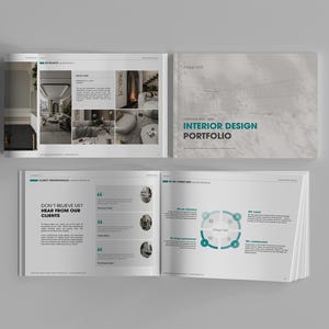 Interior Design PORTFOLIO Template | Canva | Powerpoint | Keynote ...
