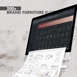 AutoCAD Brand Furniture Living Room Blocks  | CAD Blocks | 2D Drawings | Living Room AutoCAD Blocks | Furniture AutoCAD Blocks