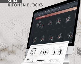 Premium Kitchen ISO models /  | CAD Blocks | 2D Drawings | Kitchen AutoCAD Blocks | Kitchen Section AutoCAD Blocks | Kitchen ISO AutoCAD