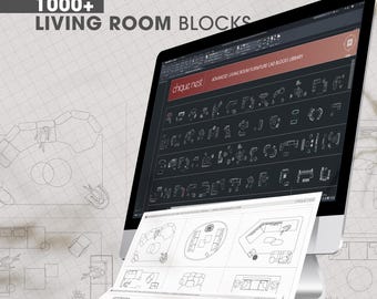 AutoCAD Living Room Furniture Blocks Library | CAD Blocks | 2D Drawings | Living Room AutoCAD Blocks |  Furniture AutoCAD Blocks