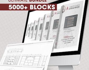 Ultimate AutoCAD Blocks BUNDLE | CAD Blocks | 2D Drawings | Kitchen AutoCAD Blocks | AutoCAD Detail Blocks | Dynamic AutoCAD Blocks