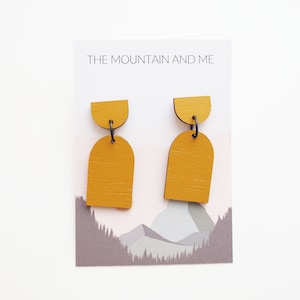 Yellow Statement Earrings | Dangle Earrings | Mustard Earrings