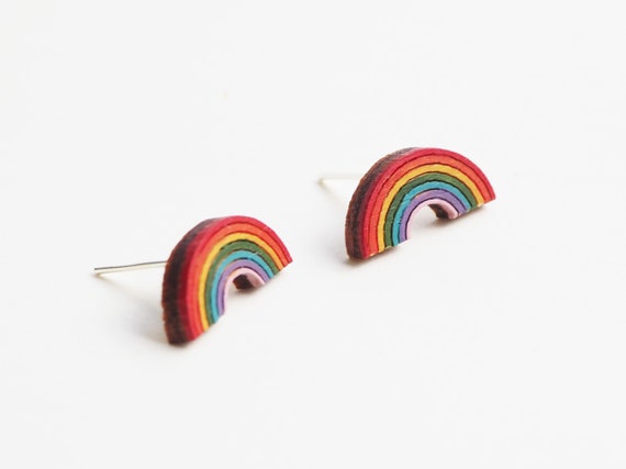 Sterling Silver Textured Rainbow Earrings with Turquoise – Lucy Kemp  Jewellery