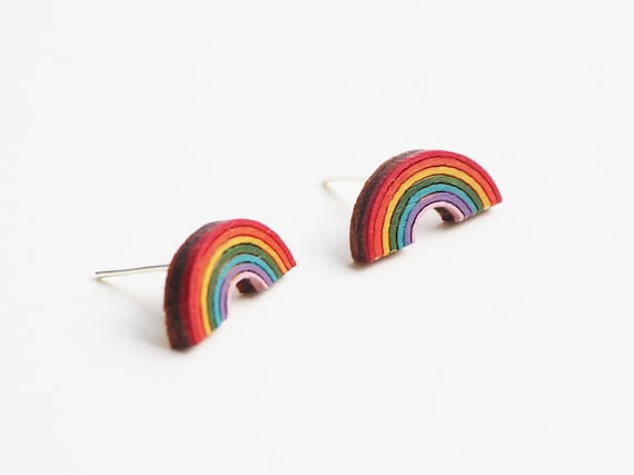 Sterling Silver Textured Rainbow Earrings with Turquoise – Lucy Kemp  Jewellery