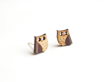 Owl Earrings, Owl Studs, Owl Jewellery, Owl Gifts, Owl Always Love You, Owl Stud Earrings, British Bird Jewellery, Barn owls