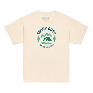 Custom Scout Troop Crest Youth Tee — Light Edition