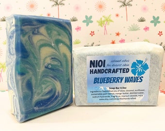 Blueberry Waves - Handcrafted Soap Bar - 4.5oz