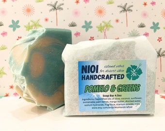 Pomelo & Greens - Handcrafted Soap Bar - 4.5oz