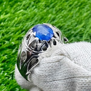 Top Quality Oval Cut Ceylon Blue Sapphire, 2.0ct Engagement Ring Unheated Blue Sapphire, Natural Blue Sapphire Ring, Best Gifts for her